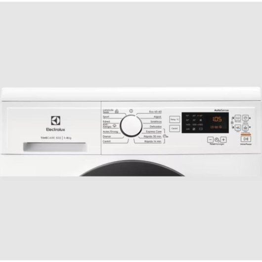 Máquina de Lavar Roupa Electrolux EA2F6841CF 8 kg 1400rpm A Branco Porta Grafite TimeManager Inverter