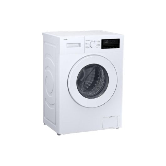 Máquina de lavar roupa Samsung WW70FG3M05TWEC 7 kg, carregamento frontal, 1400 rpm, classe A, branca, digital, inversor, WiFi, vapor