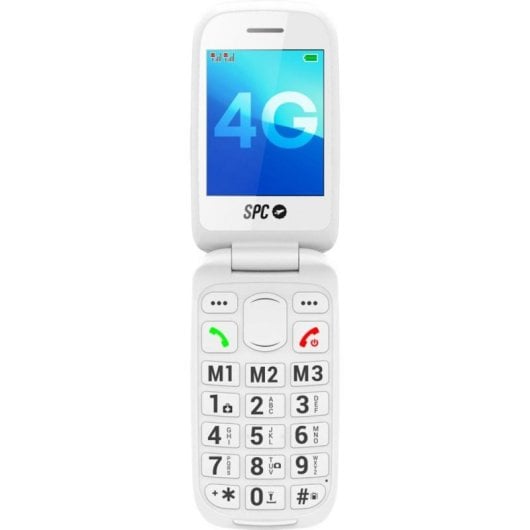 Móvil SPC Harmony 2 Blanco Dual SIM 4G 2.8" Botón SOS Bluetooth IP44 Batería 1600 mAh