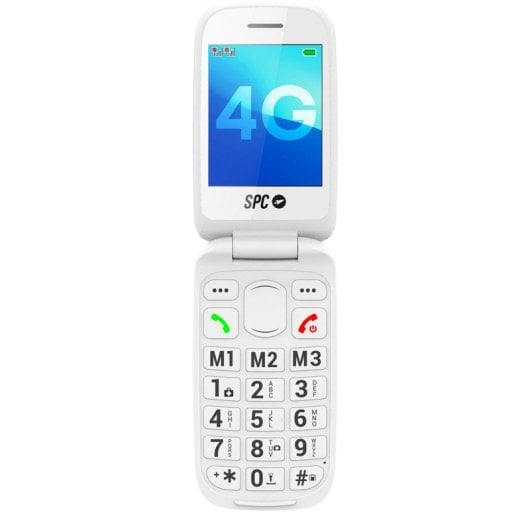Móvil SPC Harmony 2 Blanco Dual SIM 4G 2.8" Botón SOS Bluetooth IP44 Batería 1600 mAh