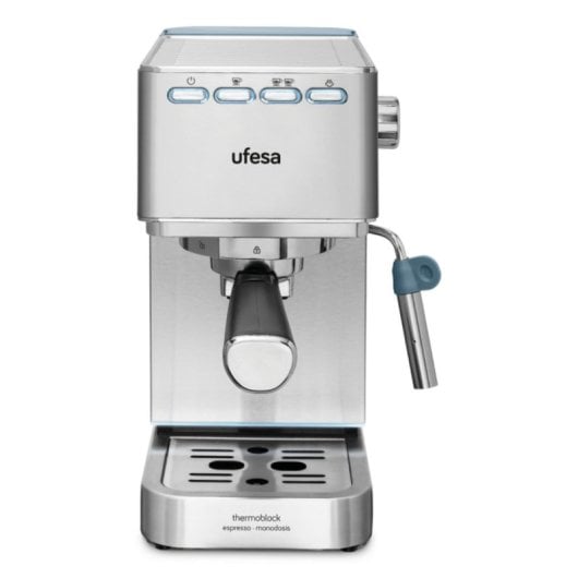Cafetera Espresso Ufesa CE8020 1,4 L 20 bares con vaporizador acero inoxidable