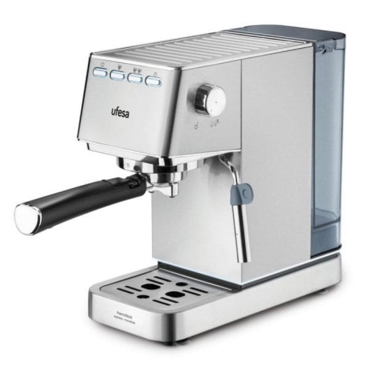 Cafetera Espresso Ufesa CE8020 1,4 L 20 bares con vaporizador acero inoxidable