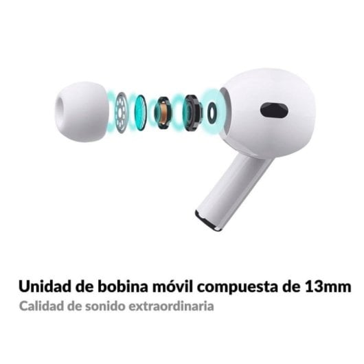 Auriculares Infiniton BE60 inalámbricos Bluetooth con Cancelación de Ruido ANC, Micrófono, Modo Transparencia y Carga In