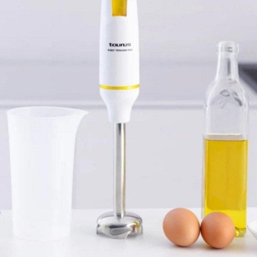 Frullatore a immersione Taurus 750 Easy Inox 750W, 0,5 L, Bianco/Giallo/Metallo