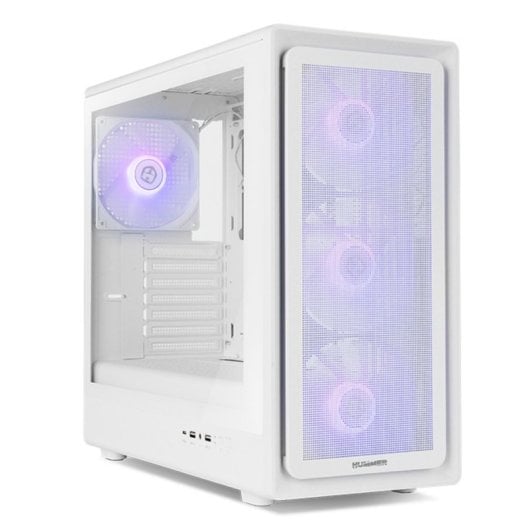 NOX Hummer AERO Semitorre ATX com Vidro Temperado, 4x 140mm ARGB PWM e USB-C Branca