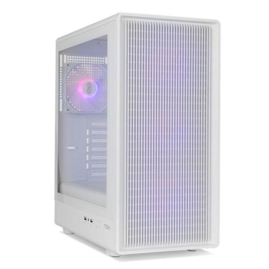 Tower NOX Infinity IOTA Mesh ARGB Weiss 4 Lüfter Gehärtetes Glas