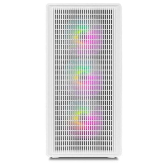 Tower NOX Infinity IOTA Mesh ARGB Weiss 4 Lüfter Gehärtetes Glas