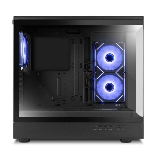 NOX Hummer SIGNAL Midi Tower Gehäuse ATX/micro ATX, Schwarz, Tempered Glass, ARGB, 3x 120 mm Lüfter