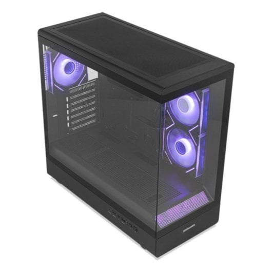 NOX Hummer SIGNAL Midi Tower Gehäuse ATX/micro ATX, Schwarz, Tempered Glass, ARGB, 3x 120 mm Lüfter