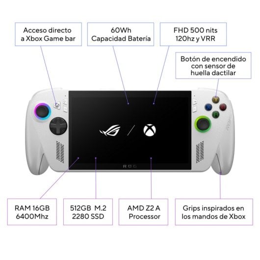 Pack ASUS ROG XBOX ALLY CORE EDITION Console + Étui ROG XBOX ALLY Premium + Adaptateur secteur
