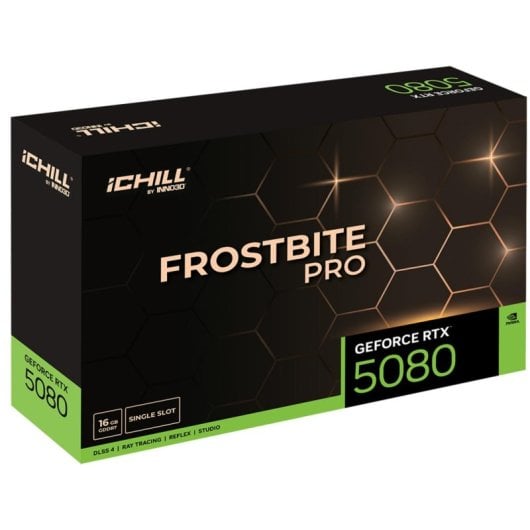 Scheda Grafica INNO3D iChill GeForce RTX 5080 Frostbite Pro 16GB GDDR7 Reflex 2 RTX AI DLSS4