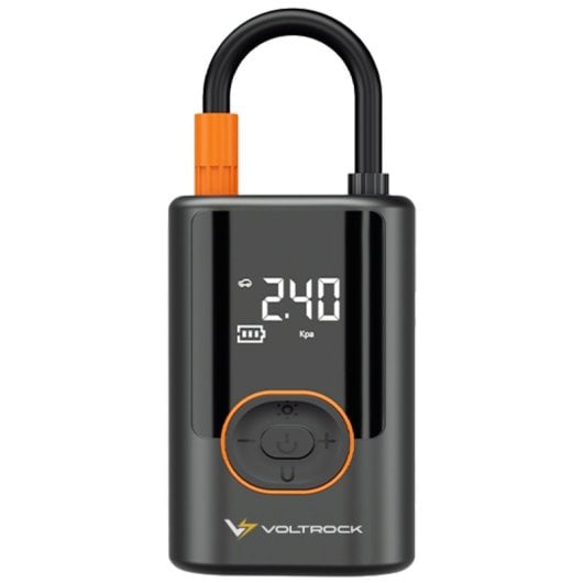 Compresseur de gonflage portable Voltrock Mini (0,2-10 bar / 3-150 psi) (Voiture, moto, vélo, scooter, ballon)