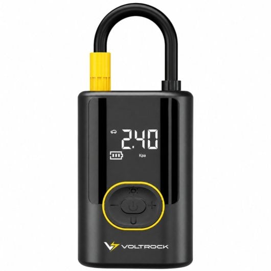 VoltRock QuickAir Inflador Eléctrico Portátil para Neumáticos | Compresor de Aire 150 PSI con Batería, USB-C, Power Bank y Linterna LED para oche, Moto, Bicicleta y Patinete