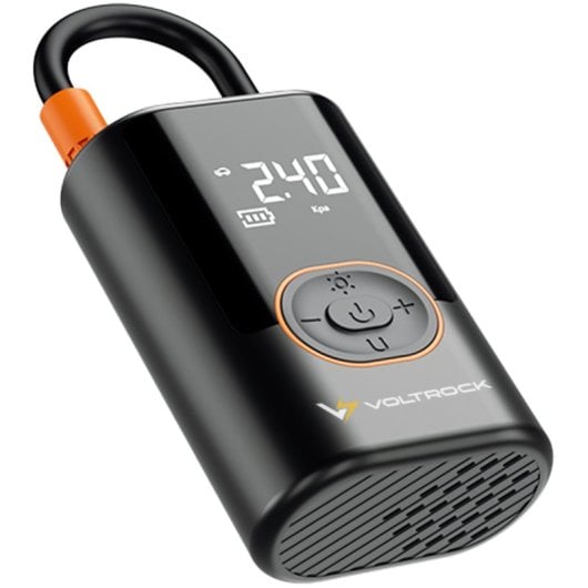 Compresseur de gonflage portable Voltrock Mini (0,2-10 bar / 3-150 psi) (Voiture, moto, vélo, scooter, ballon)