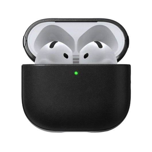 Étui en cuir Nomad pour Airpods 4 noir