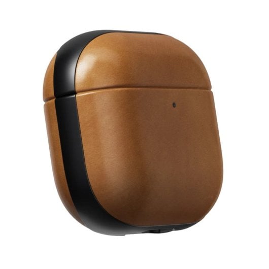 Étui en cuir Nomad pour Airpods 4 marron