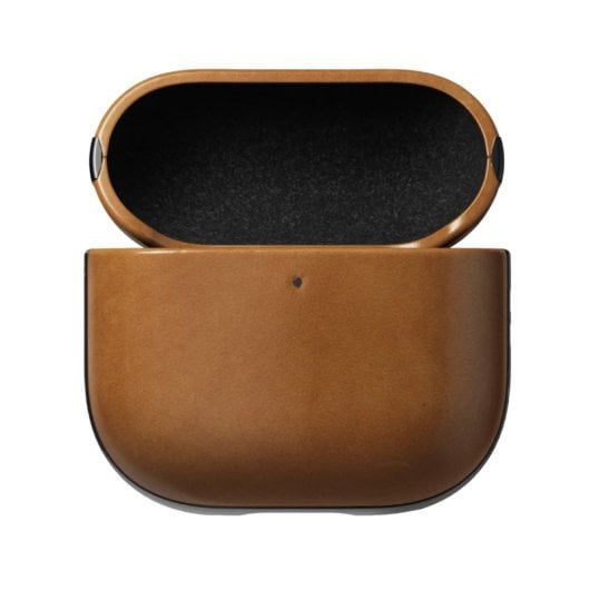 Étui en cuir Nomad pour Airpods 4 marron