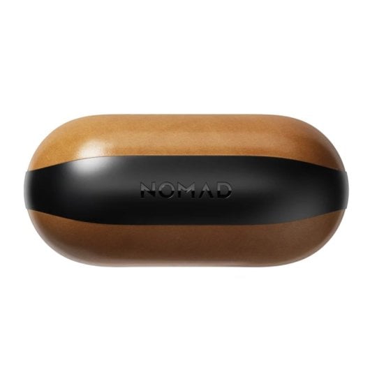 Étui en cuir Nomad pour Airpods 4 marron