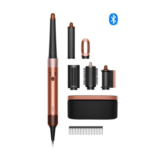 Multistyler Dyson Airwrap i.d. Liscio Ondulato 1300W Coanda Temperatura Regolabile 7 Accessori Nero Oro Rosa