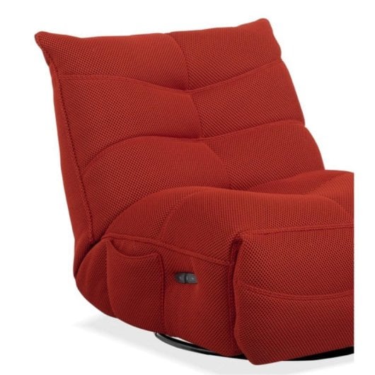 Sillón gamer Dami relax eléctrico con tapizado 3D, soporte de muelles y brazo móvil Rojo