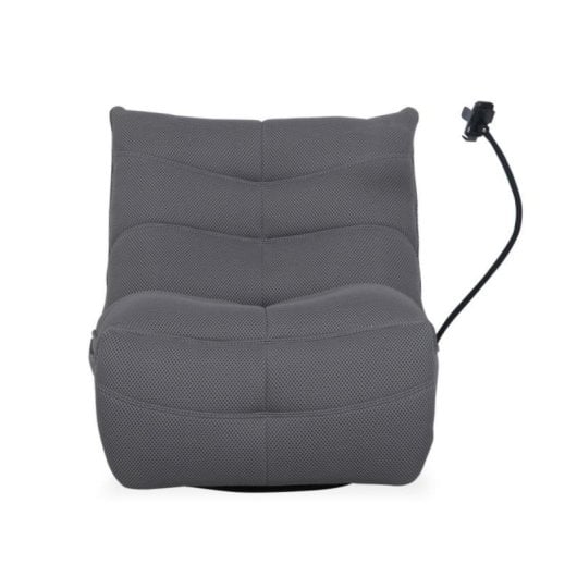 Sillón gamer Dami Relax eléctrico tejido 3D balancín brazo móvil bolsillo lateral Gris