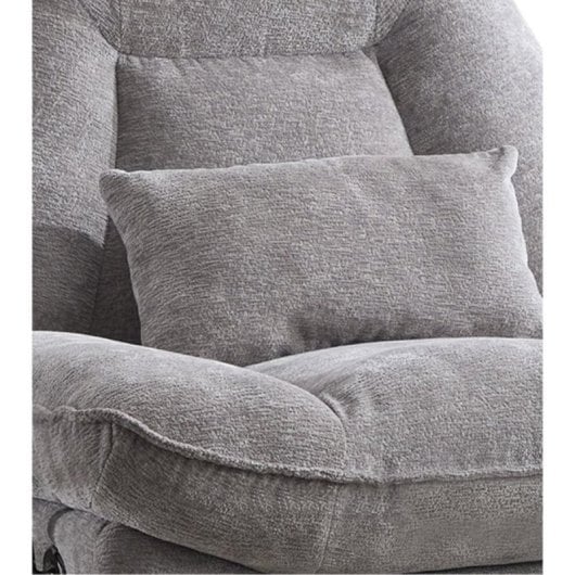 Home Heavenly Ermi Sillón Confort Gama G Función Giratoria Efecto Balancín Soporte Móvil Gris