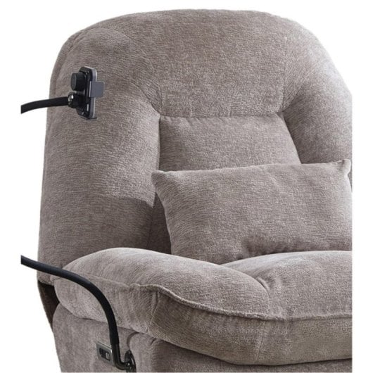 Home Heavenly Ermi Sillón Confort Gama G Función Giratoria Efecto Balancín Soporte Móvil Beige