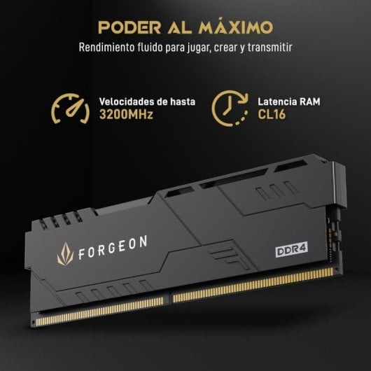 Mémoire Forgeon Cyclone PLUS V2 DDR4 3200 MHz 16 Go (2 x 8 Go) CL16 Noir Int