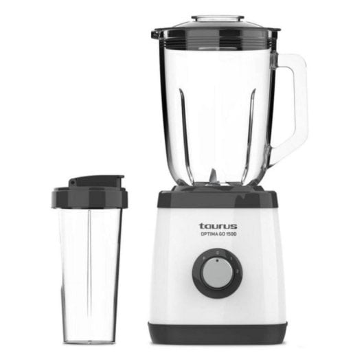 Mixer mit Hochleistungsmotor und Ice-Crush-Funktion, 1,5 l Edelstahlmesser, Schwarz-Weiss