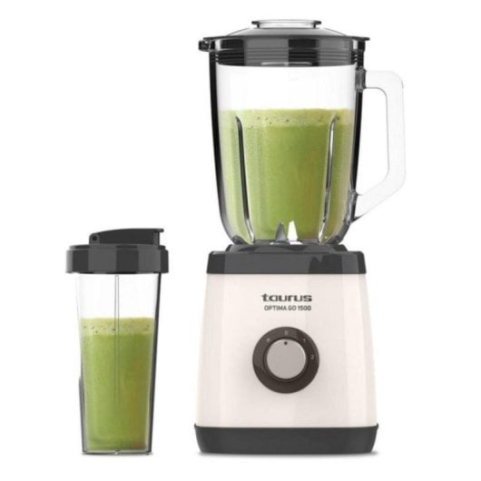Mixer mit Hochleistungsmotor und Ice-Crush-Funktion, 1,5 l Edelstahlmesser, Schwarz-Weiss