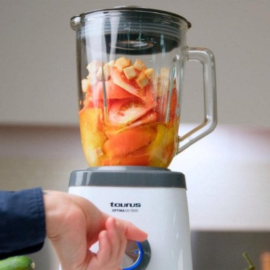 Mixer mit Hochleistungsmotor und Ice-Crush-Funktion, 1,5 l Edelstahlmesser, Schwarz-Weiss