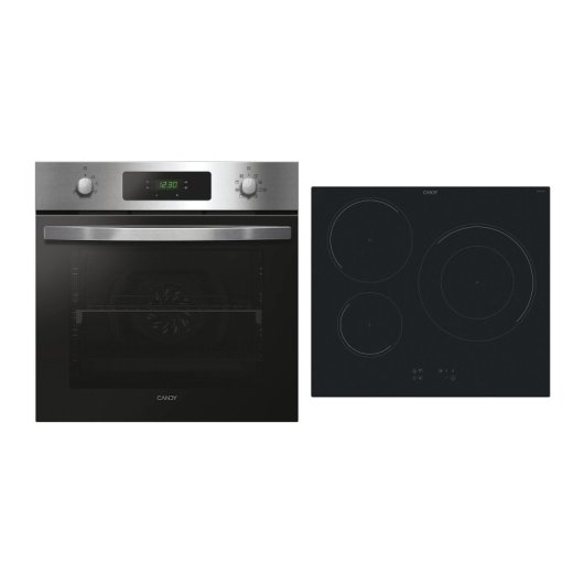 Pack Horno + Encimera Candy PCI26PCXCI633C 70 L y 3 Zonas