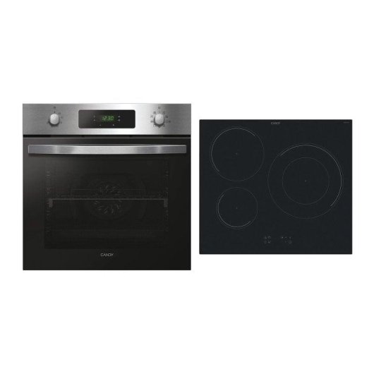 Forno Multifunções Candy PCI26PCXCI633C Pirolítico Hidrolítico 70L Médio A+ WiFi Inox