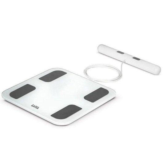 Balança Bioimpedância Laica PS7126 Até 180 kg 8 Eletrodos Ecrã LCD App