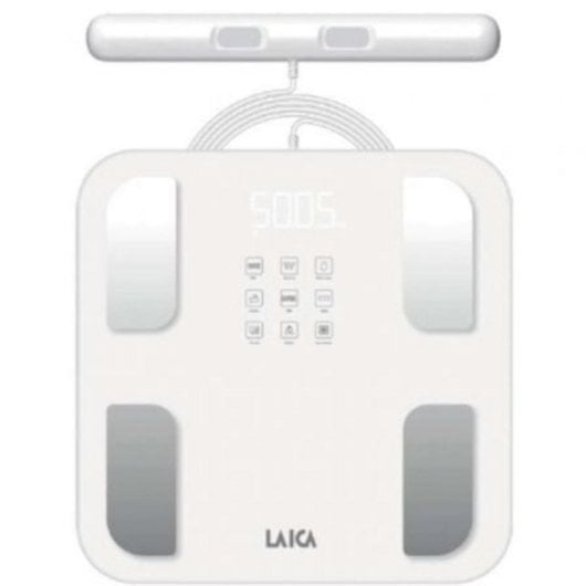 Báscula Laica PS1072 composición corporal 8 electrodos hasta 180 kg cristal templado