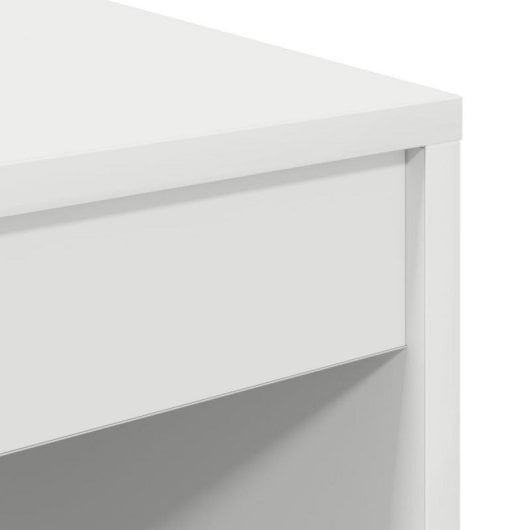 Escritorio vidaXL Madeira 6 Compartimentos 2 Cajones Blanco 76x70x50 cm