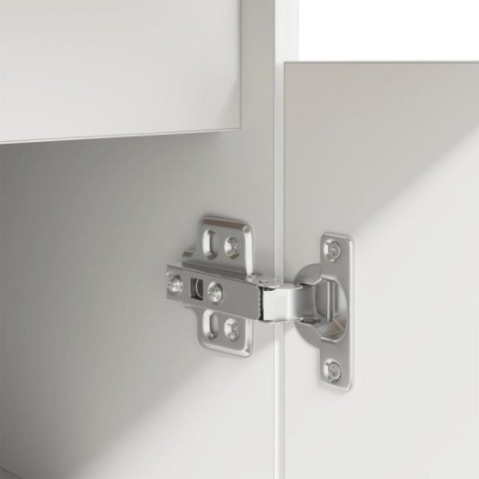 Escritorio Vidaxl Rhima 2 Cajones 2 Puertas Blanco 140x49x76 cm Madera Estudio