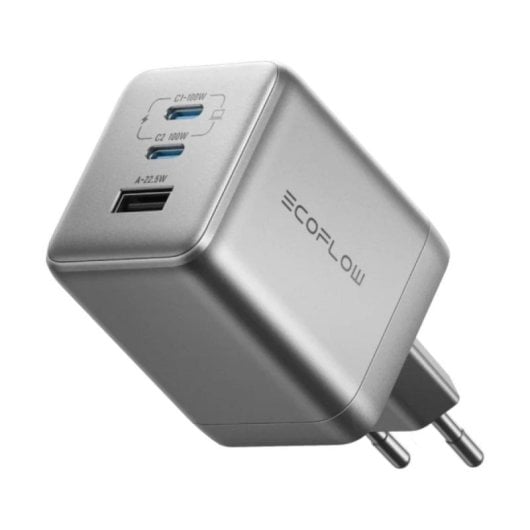 Cargador EcoFlow Rapid Pro 100W 3 Puertos USB-C GaN compacto universal