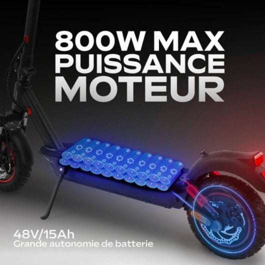 Elektroroller Urbanglide 500ct Schwarz 70km 800W 10 Zoll Tubeless Reifen Doppelfederung