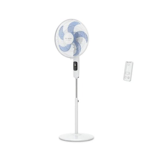 Ventilador de Pie Rowenta Turbo Silence VU5450F0 32W 8 Velocidades Mando a Distancia Temporizador Oscilante Bajo Consumo Grandes Espacios
