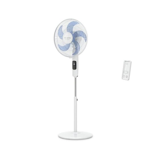 Ventilador de Pie Rowenta Turbo Silence VU5450F0 32W 8 Velocidades Mando a Distancia Temporizador Oscilante Bajo Consumo Grandes Espacios