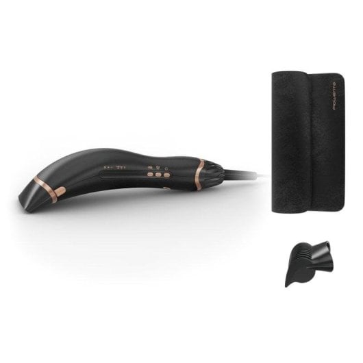 Secador de Cabelo Iónico Profissional Rowenta Ultimate Experience Air Motion CF8C20E0 1300W 3 Temperaturas 3 Velocidades Jato Frio Compacto Preto Cobre