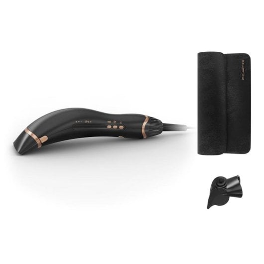 Secador de Cabelo Iónico Profissional Rowenta Ultimate Experience Air Motion CF8C20E0 1300W 3 Temperaturas 3 Velocidades Jato Frio Compacto Preto Cobre