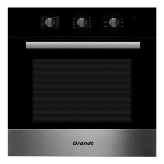 Horno eléctrico Brandt BOE5302XE 65 L negro y plata pirolítico integrado con ventilador