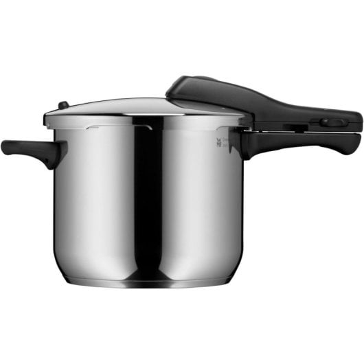 Pentola a pressione in acciaio inox 6,5 L, compatibile con piani a induzione, ceramica, gas e alogeni, diametro 22 cm
