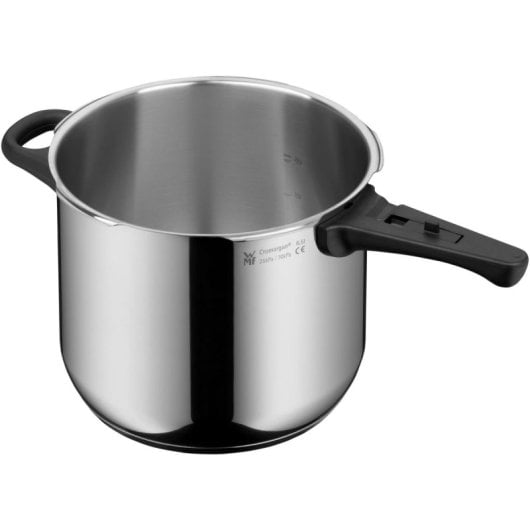 Pentola a pressione in acciaio inox 6,5 L, compatibile con piani a induzione, ceramica, gas e alogeni, diametro 22 cm
