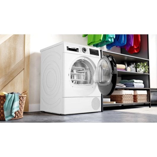 Secadora de bomba de calor Bosch Serie 6 WQG245D0ES 9 kg Clase C AutoDry y condensador autolimpiante
