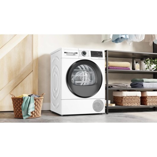 Secadora de bomba de calor Bosch Serie 6 WQG245D0ES 9 kg Clase C AutoDry y condensador autolimpiante