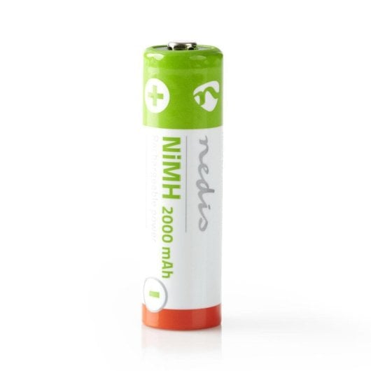 Nedis BANM20HR64B AA NiMH 2000 mAh 1,2 V wiederaufladbarer Akkupack 4 Einheiten