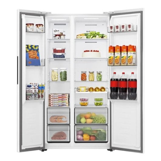 Frigorífico Americano Hisense RS3P538NEWE No Frost 178 cm 534L E Blanco Kitchen Fit